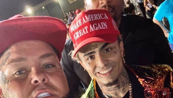 Rapper Lil Pump at an election campaign rally by Donald Trump in Opc-locka, Miami, Florida, USA on November 1 2020 - Sputnik International