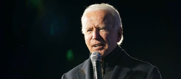 Democratic U.S. presidential nominee and former Vice President Joe Biden speaks during a drive-in campaign rally at Lexington Technology Park in Pittsburgh, Pennsylvania, U.S., November 2, 2020 - Sputnik International