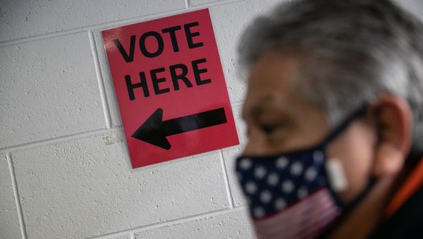 A voter waits to cast his ballot - Sputnik International