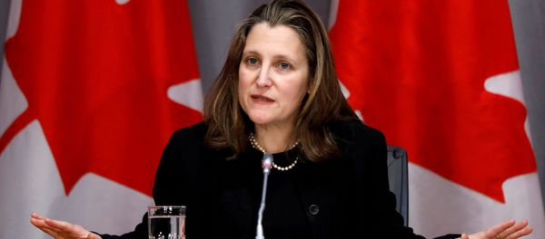 Canada's Deputy Prime Minister Chrystia Freeland attends a news conference on the coronavirus disease (COVID-19) outbreak on Parliament Hill in Ottawa, Ontario, Canada March 19, 2020.  - Sputnik International