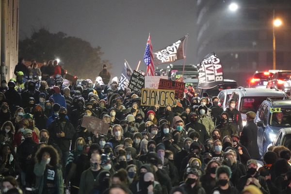 People march on the night of the election in Seattle, Washington, Tuesday 3 November 2020. People march on the night of the election in Seattle, Washington, Tuesday 3 November 2020. - Sputnik International