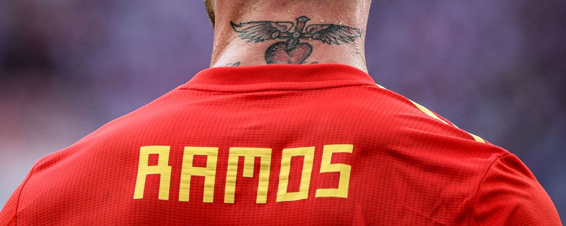 Spain's Sergio Ramos rests during the World Cup Round of 16 soccer match between Spain and Russia at the Luzhniki stadium in Moscow, Russia, July 1, 2018. Spain's Sergio Ramos rests during the World Cup Round of 16 soccer match between Spain and Russia at the Luzhniki stadium in Moscow, Russia, July 1, 2018. - Sputnik International, 1920, 24.05.2021