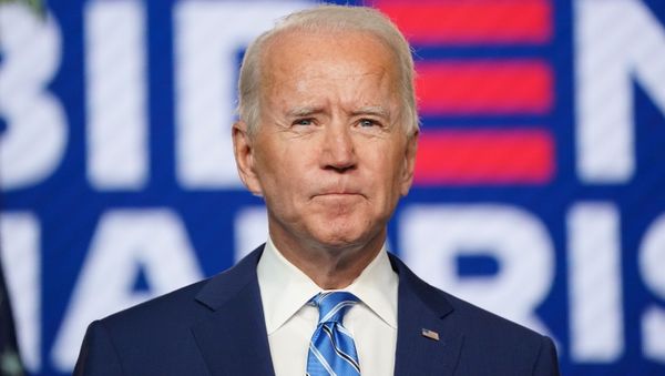 Democratic U.S. presidential nominee Joe Biden speaks about the 2020 U.S. presidential election results during an appearance in Wilmington, Delaware, U.S., November 4, 2020. - Sputnik International