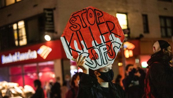 Demonstrators take part in the “People march because the fight continues rally the day after Election Day in Manhattan, New York City, New York, U.S., November 4, 2020 Demonstrators take part in the “People march because the fight continues rally the day after Election Day in Manhattan, New York City, New York, U.S., November 4, 2020 - Sputnik International