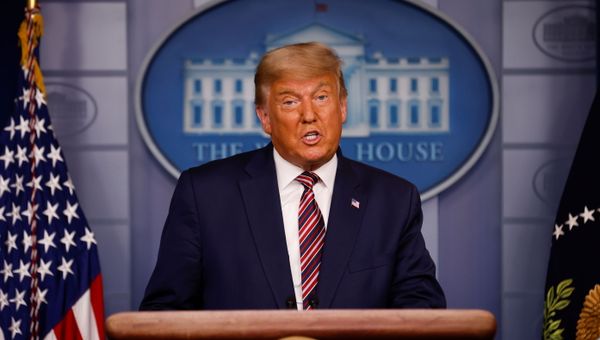 U.S. President Donald Trump speaks about the 2020 U.S. presidential election results in the Brady Press Briefing Room at the White House in Washington, U.S., November 5, 2020.  - Sputnik International