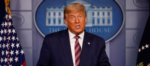 U.S. President Donald Trump speaks about the 2020 U.S. presidential election results in the Brady Press Briefing Room at the White House in Washington, U.S., November 5, 2020.  - Sputnik International