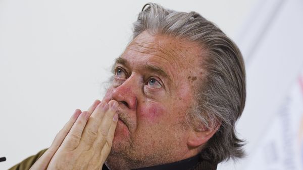 Former White House strategist Steve Bannon speaks during a press conference at the Foreign Press Club in Rome, Tuesday, March 26, 2019. - Sputnik International