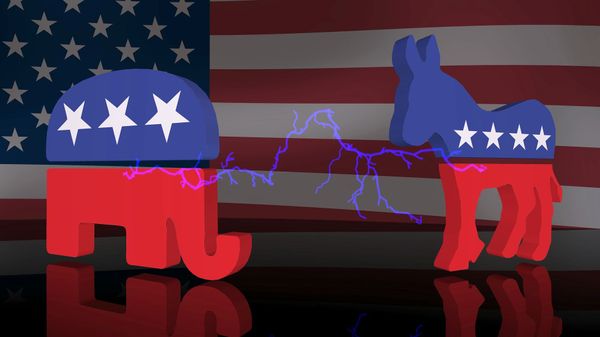 Symbols of the Democratic and the Republican parties Symbols of the Democratic and the Republican parties - Sputnik International