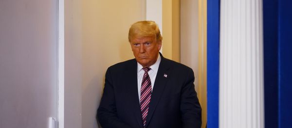 U.S. President Donald Trump arrives to speak about the 2020 U.S. presidential election results in the Brady Press Briefing Room at the White House in Washington, U.S., November 5, 2020 U.S. President Donald Trump arrives to speak about the 2020 U.S. presidential election results in the Brady Press Briefing Room at the White House in Washington, U.S., November 5, 2020 - Sputnik International