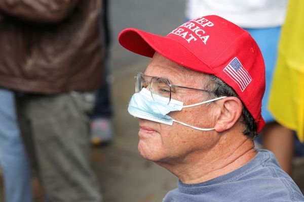 A supporter of US President Donald Trump participates on a 'Stop the Steal' protest at the Georgia State Capitol, after the 2020 US presidential election was called for Democratic candidate Joe Biden, in Atlanta, Georgia, US November 7, 2020 - Sputnik International