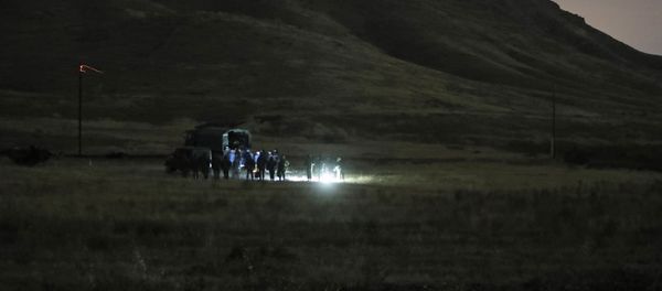 Armenian and Russian soldiers search the site of wreckage of a downed Russian military helicopter which was shot down in Armenia near the border with Azerbaijan, near Eraskh, Armenia, Monday, Nov. 9, 2020. Armenian and Russian soldiers search the site of wreckage of a downed Russian military helicopter which was shot down in Armenia near the border with Azerbaijan, near Eraskh, Armenia, Monday, Nov. 9, 2020. - Sputnik International