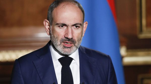 In this photo provided by the Armenian Prime Minister Press Service via PAN Photo, Armenian Prime Minister Nikol Pashinyan addresses the nation in Yerevan, Armenia, Tuesday, Oct. 27, 2020. - Sputnik International