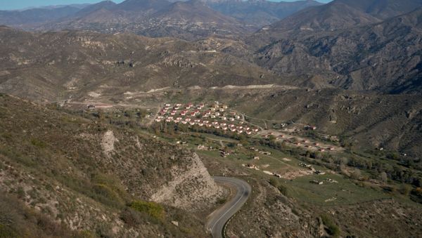 A view shows a settlement in the region of Nagorno-Karabakh, November 10, 2020. - Sputnik International