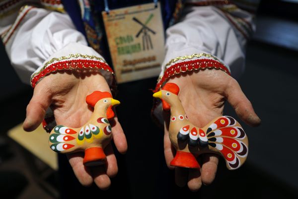 Earthen figures made during a master class at the Slobozhanschina ethno village in the Belgorod Region. Earthen figures made during a master class at the Slobozhanschina ethno village in the Belgorod Region. - Sputnik International