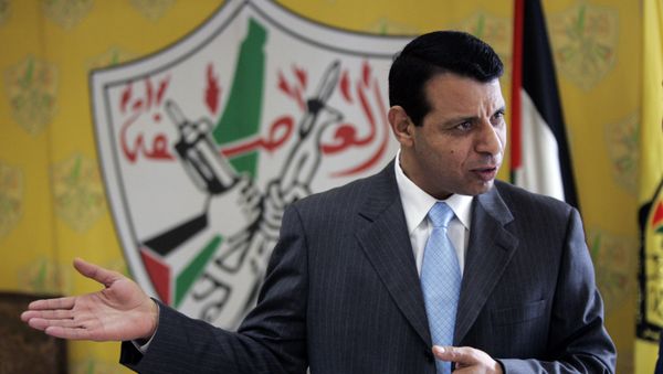 File - In this Jan. 3, 2011 file photo, then Palestinian Fatah leader Mohammed Dahlan gestures as he speaks during an interview with The Associated Press in his office in the West Bank city of Ramallah File - In this Jan. 3, 2011 file photo, then Palestinian Fatah leader Mohammed Dahlan gestures as he speaks during an interview with The Associated Press in his office in the West Bank city of Ramallah - Sputnik International