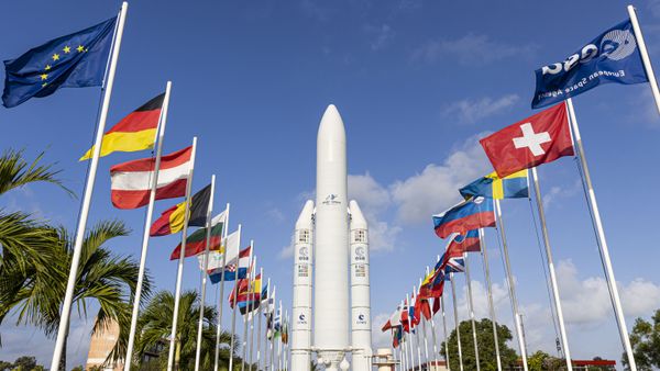 This picture taken on March 5, 2020, shows the entrance of the European Space Center in French Guiana, in Kourou - Sputnik International