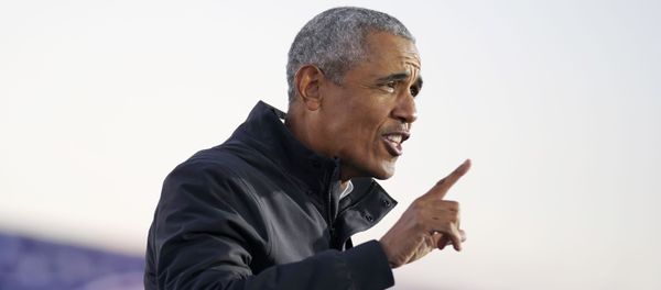 Former President Barack Obama speaks at a rally at Belle Isle Casino in Detroit, Mich., Saturday, Oct. 31, 2020, also attended by Democratic presidential candidate former Vice President Joe Biden - Sputnik International