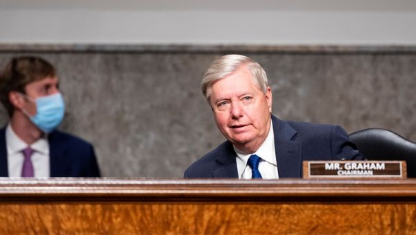 Chairman Senator Lindsey Graham, R-S.C., takes his seat during the Senate Judiciary Committee hearing on Breaking the News: Censorship, Suppression, and the 2020 Election, in Washington, U.S., November 17, 2020 - Sputnik International
