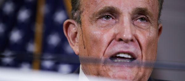 Former New York City Mayor Rudy Giuliani, personal attorney to U.S. President Donald Trump, speaks during a news conference about the 2020 U.S. presidential election results at Republican National Committee headquarters in Washington, U.S., November 19, 2020. REUTERS/Jonathan Ernst - Sputnik International