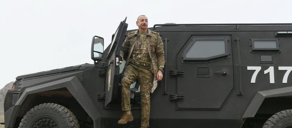 Azerbaijani President Ilham Aliyev visits Karabakh, 16 November 2020. - Sputnik International