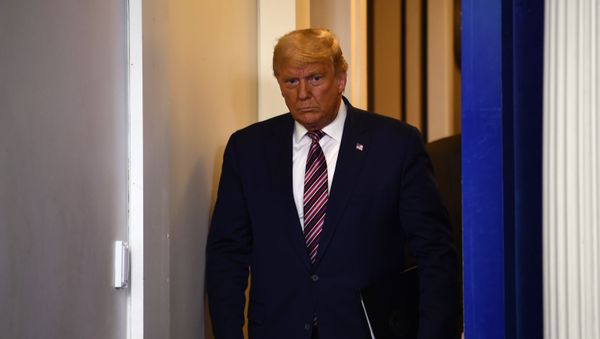 US President Donald Trump arrives to speak in the Brady Briefing Room at the White House in Washington, DC on November 5, 2020 - Sputnik International