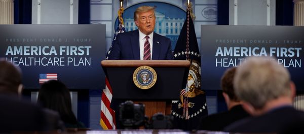 U.S. President Donald Trump speaks about prescription drug prices during an appearance in the Brady Press Briefing Room at the White House in Washington, U.S., November 20, 2020 U.S. President Donald Trump speaks about prescription drug prices during an appearance in the Brady Press Briefing Room at the White House in Washington, U.S., November 20, 2020 - Sputnik International