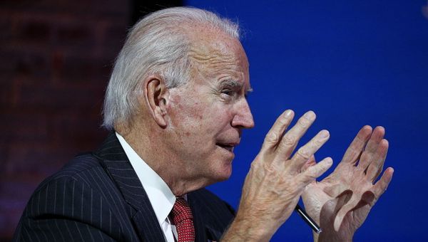 U.S. President-elect Joe Biden speaks during an online video meeting with members of the National Governors Association (NGA) executive committee in Wilmington, Delaware, U.S., November 19, 2020 - Sputnik International