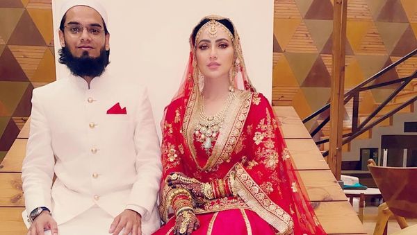 Sana Khan and Mufti Anas - Sputnik International