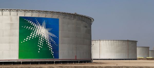 A view shows branded oil tanks at Saudi Aramco oil facility in Abqaiq, Saudi Arabia October 12, 2019. - Sputnik International