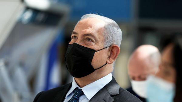 FILE PHOTO: Israeli Prime Minister Benjamin Netanyahu visits the new COVID-19 checking system at Ben-Gurion International Airport, near Tel Aviv, Israel  November 9, 2020 - Sputnik International