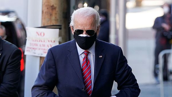 U.S. President-elect Joe Biden arrives to hold a videoconference meeting with members of the U.S Conference of Mayors at his transition headquarters in Wilmington, Delaware, U.S., November 23, 2020. - Sputnik International