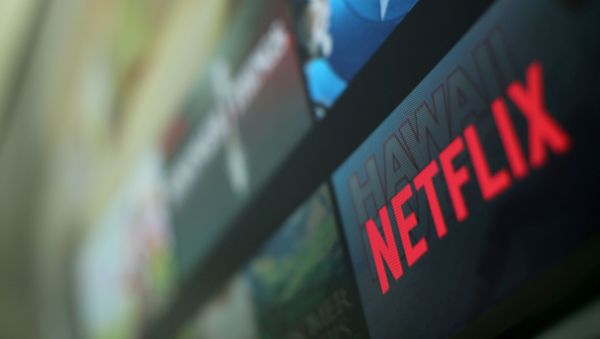 The Netflix logo is pictured on a television in this illustration photograph taken in Encinitas, California, U.S., January 18, 2017 - Sputnik International