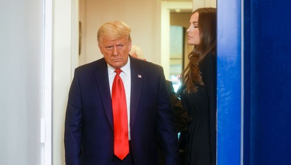 U.S. President Donald Trump arrives to speak to reporters in the Brady Press Briefing Room at the White House in Washington, U.S., November 24, 2020 - Sputnik International