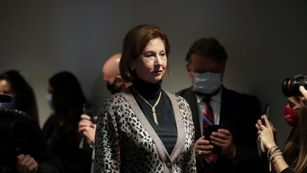Sidney Powell, an attorney later disavowed by the Trump campaign, participates in a news conference with U.S. President Donald Trump's personal lawyer Rudy Giuliani (not pictured) at the Republican National Committee headquarters on Capitol Hill in Washington, U.S. November 19, 2020. Sidney Powell, an attorney later disavowed by the Trump campaign, participates in a news conference with U.S. President Donald Trump's personal lawyer Rudy Giuliani (not pictured) at the Republican National Committee headquarters on Capitol Hill in Washington, U.S. November 19, 2020. - Sputnik International
