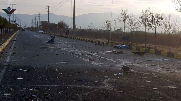 A view shows the site of the attack that killed Prominent Iranian scientist Mohsen Fakhrizadeh, outside Tehran, Iran, 27 November 2020.  - Sputnik International