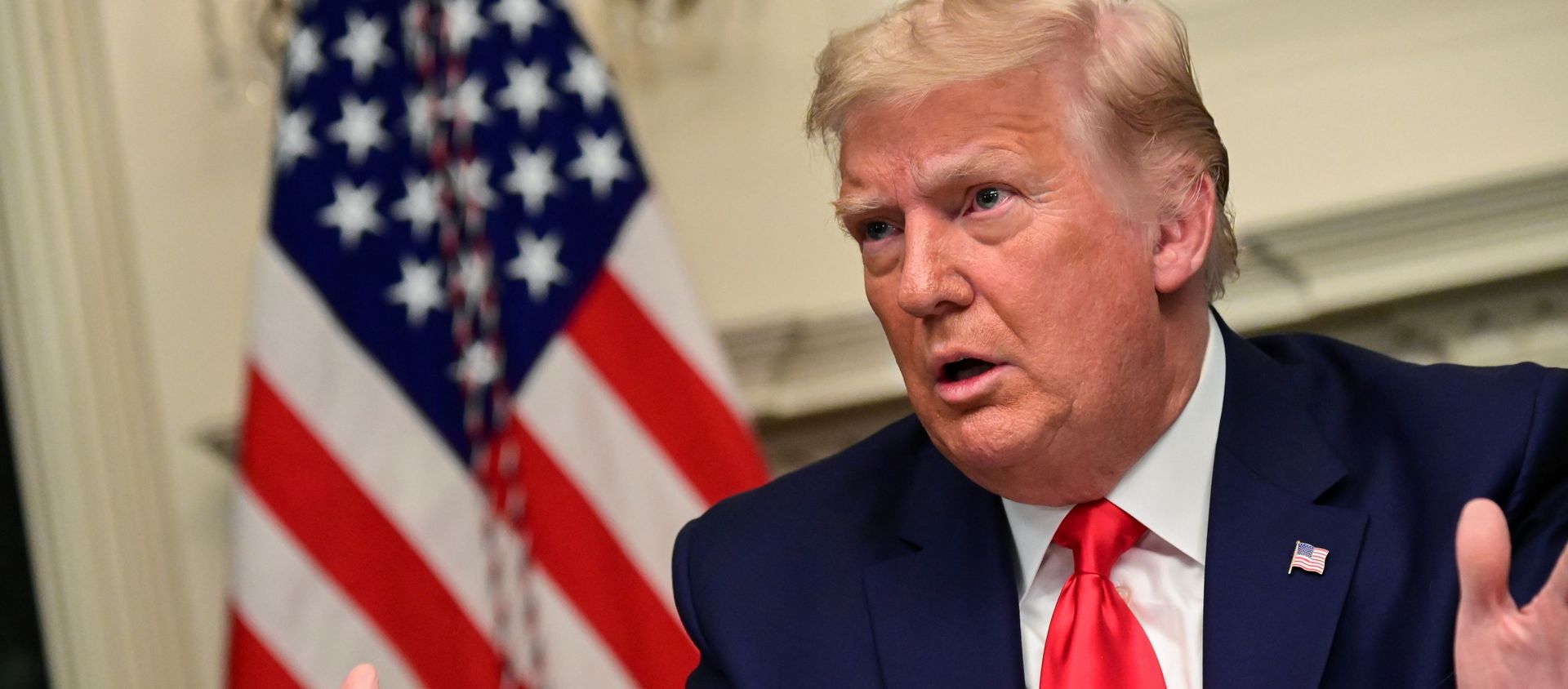 U.S. President Donald Trump speaks to reporters after he participated in a Thanksgiving video teleconference with members of the military forces at the White House in Washington, U.S., November 26, 2020. U.S. President Donald Trump speaks to reporters after he participated in a Thanksgiving video teleconference with members of the military forces at the White House in Washington, U.S., November 26, 2020. - Sputnik International, 1920, 28.11.2020