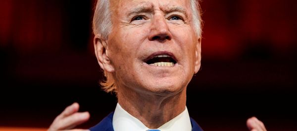 U.S. President-elect Joe Biden delivers a pre-Thanksgiving speech at his transition headquarters in Wilmington, Delaware, U.S., November 25, 2020 - Sputnik International