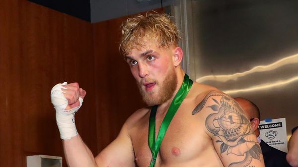 Nov 28, 2020; Los Angeles, CA, USA; Jake Paul celebrates his knock out against Nate Robinson during a cruiserweight boxing bout at the Staples Center. Nov 28, 2020; Los Angeles, CA, USA; Jake Paul celebrates his knock out against Nate Robinson during a cruiserweight boxing bout at the Staples Center. - Sputnik International