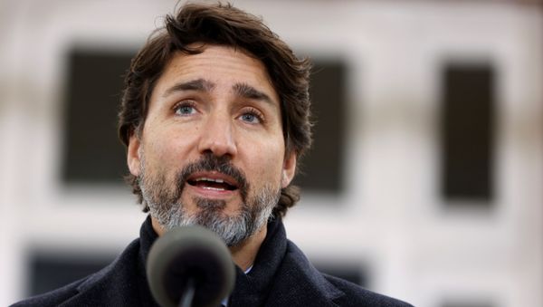 Canada's Prime Minister Justin Trudeau attends a news conference at Rideau Cottage, as efforts continue to help slow the spread of the coronavirus disease (COVID-19), in Ottawa, Ontario, Canada November 20, 2020. - Sputnik International