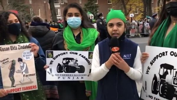 Car Rally & Protest against India's Farm Laws in front of Indian Consulate in New York Car Rally & Protest against India's Farm Laws in front of Indian Consulate in New York - Sputnik International