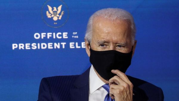  U.S. President-elect Joe Biden listens after announcing nominees and appointees to serve on his economic policy team at his transition headquarters in Wilmington, Delaware, U.S., December 1, 2020 - Sputnik International