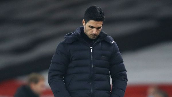 Soccer Football - Premier League - Arsenal v Wolverhampton Wanderers - Emirates Stadium, London, Britain - November 29, 2020 Arsenal manager Mikel Arteta looks dejected after the match - Sputnik International