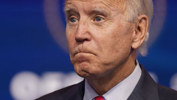 President-elect Joe Biden listens to a question as he speaks about jobs at The Queen theater, Friday, Dec. 4, 2020, in Wilmington, Del. President-elect Joe Biden listens to a question as he speaks about jobs at The Queen theater, Friday, Dec. 4, 2020, in Wilmington, Del. - Sputnik International