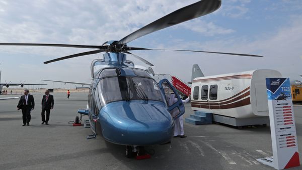 This picture shows a Turkish TAI T625 helicopter developed by Turkish Aerospace Industries during the 2018 Bahrain International Airshow (BIAS) at the Sakhir Airbase, south of the Bahraini capital Manama on November 14 2018.  - Sputnik International