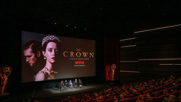 NORTH HOLLYWOOD, CA - APRIL 27: (L-R) Krista Smith, Peter Morgan, Claire Foy, Vanessa Kirby and Jane Petrie speak onstage during the For Your Consideration event for Netflix's The Crown at Saban Media Center on April 27, 2018 in North Hollywood, California. NORTH HOLLYWOOD, CA - APRIL 27: (L-R) Krista Smith, Peter Morgan, Claire Foy, Vanessa Kirby and Jane Petrie speak onstage during the For Your Consideration event for Netflix's The Crown at Saban Media Center on April 27, 2018 in North Hollywood, California. - Sputnik International