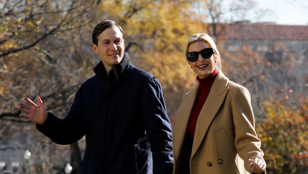 Ivanka Trump and her husband Jared Kushner walk on the South Lawn of the White House upon their return to Washington with U.S. President Donald Trump from Camp David, U.S., November 29, 2020 - Sputnik International
