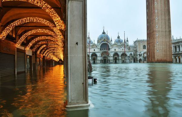 flooded St. Mark's Square, Venice flooded St. Mark's Square, Venice - Sputnik International