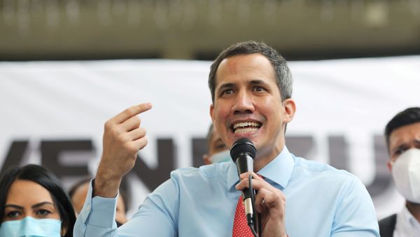 FILE PHOTO: Opposition leader Juan Guaido speaks to the media during a news conference the day after the parliamentary election in Caracas - Sputnik International