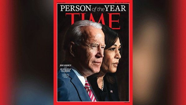 Time Magazine's Person of the Year 2020 cover featuring President-elect Joe Biden and Vice President-elect Kamala Harris - Sputnik International