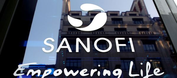 A Sanofi logo is seen during the company's annual results news conference in Paris, France, February 6, 2020 - Sputnik International